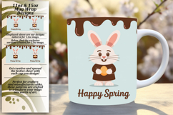 Artistic 11oz Mug Wrap Png Template , Easter Bunny Product Image 1