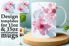 Zen Petals: Sublimation Art Mug Wrap 11oz 15oz Product Image 1