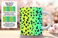 Bright Leopard Print Glitter Mug Wrap 11oz/15oz Designs Product Image 1