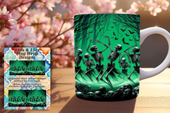 Sleek 11oz Mug Wrap Png Design , Horror Halloween Product Image 1