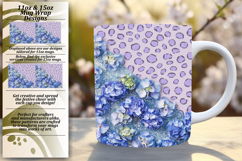 Charming 11oz Mug Wrap Png Design , Leopard Print Product Image 1