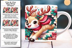 Wall of Surprises: 3D Cartoon Mug Wrap Product Image 1