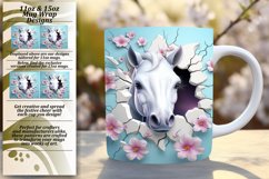 Horse Peeking Wall Art Watercolor Wrap Product Image 1