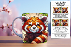 Trendy 11oz Mug Wrap Png Template , Animals Product Image 1