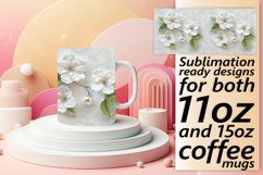 Blossom Serenity: Mug Wrap Sublimation Product Image 1