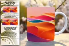 Bright Gradient Design Mug Wrap for Sublimation 11oz/15oz Product Image 1