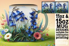 3D Flower Mug Wrap - Springtime Sublimation Product Image 1