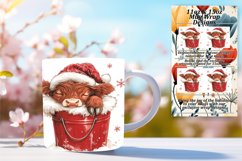 Charming 11oz Mug Wrap Png Design , Christmas Product Image 1