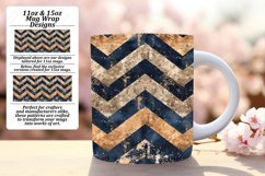 Glitter Stripe Mug 11oz/15oz Wrap with Vibrant Colors Product Image 1