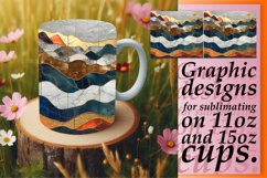 Golden Glow Mug Wrap: Glitter Sublimation, Spring Product Image 1