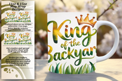 Artistic 15oz Mug Wrap Png Design , Father's Day Product Image 1