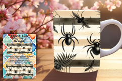 Bright 15oz Mug Wrap Png Design , Halloween Product Image 1