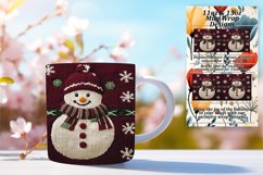 Timeless 15oz Mug Wrap Png Design , Snowman Product Image 1