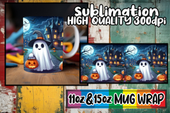 Joyous memories 11oz 15oz sublimation wrap, Ghost Product Image 1