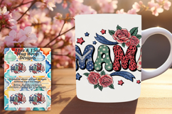Funky 11oz Mug Wrap Png Artwork , Mama Product Image 1