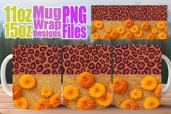 Cozy mornings 11oz 15oz mug wrap, Leopard Prints Product Image 1