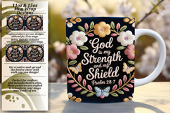 Chic 15oz Mug Wrap Png Template , Christian Product Image 1