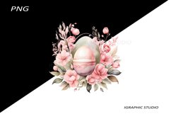 Easter Clipart, Easter Egg Clipart, Easter Bunny Png Product Image 1