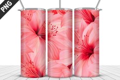 3D Flowers Tumbler Wrap | Sublimation Design | Tumble PNG Product Image 4
