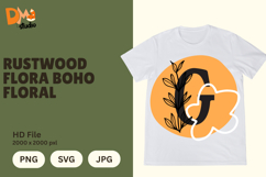 Rustwood Flora Boho Floral Monogram Product Image 1