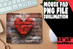 Sweet Emotion 3D Heart Glitter Sublimation Pad Product Image 1