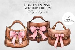 Watercolor Western Clipart, Wild West Cowgirl, Country PNG. Product Image 1
