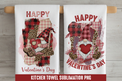 Happy Valentine's - Kitchen Towel Sublimation, Kitchen Towel Product Image 1