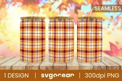 Plaid Can Glass | PNG | 16 Oz | 20 Oz Libbey Glass Product Image 1