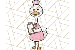 Goose Occupation Clipart PNG, Cute Job-Themed Graphics Product Image 5
