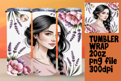 20oz Tumbler Design for Home Decor , Beauty Woman Product Image 1