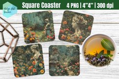 Plants PNG | Square Coaster Sublimation Product Image 1