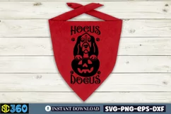 Hocus dogus SVG, Halloween Dog Bandana SVG Product Image 4