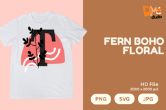 Fern Boho Floral Monogram Product Image 1