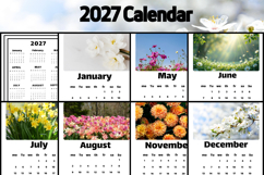 2027 calendar templates with images 2 Product Image 2