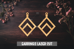 Boho Style Laser Cut Earrings SVG File Product Image 1