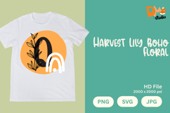 Harvest Lily Boho Floral Monogram Product Image 1