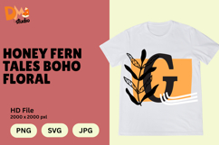 Honey Fern Tales Boho Floral Monogram Product Image 1