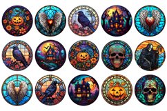Stained Glass Sublimation Designs | Wind Spinner PNG Product Image 17