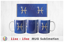 Pisces Zodiac Sign - 11oz-15oz Coffee Mug. Product Image 2