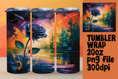 Sublimation-Ready 20oz Design , Flowers Product Image 1