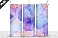 Flowers Tumbler Wrap | Sublimation Design | Tumbler PNG Product Image 1