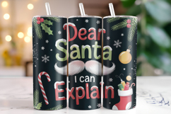 Dear Santa I can Explain Tumbler Wrap | Christmas Product Image 1