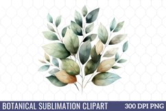 Botanical Sublimation Clipart Product Image 1