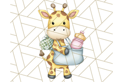 Cute Back to School Animals PNG Clipart with Books &amp; Bags Product Image 5