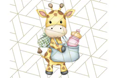 Cute Back to School Animals PNG Clipart with Books & Bags Product Image 5