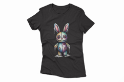 Melting Rabbit Doll Spooky Halloween Voodoo PNG Product Image 4