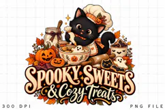 Spooky Sweets and Cozy Treats Halloween Baking Black Cat Product Image 2