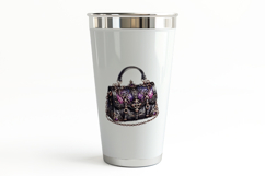 Gothic Handbag Cross Chain Studs Halloween PNG Product Image 3