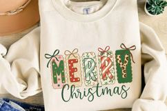 Merry Christmas Patchwork Sublimation, Christmas Png Product Image 2