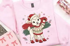 Christmas Sweater Baby Goat PNG Sublimation Design - Cute Product Image 5